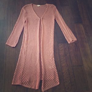 Open Knit Duster Cardigan